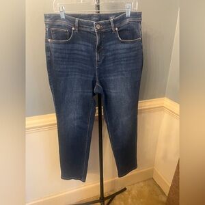 J. Jill Classic Blue Women's Jeans high rise straight leg 12 petite